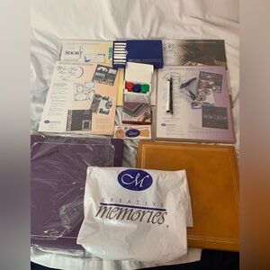 Creative Memories scrapbook lot - 2 binders,cutting mat w/ cutting system + more